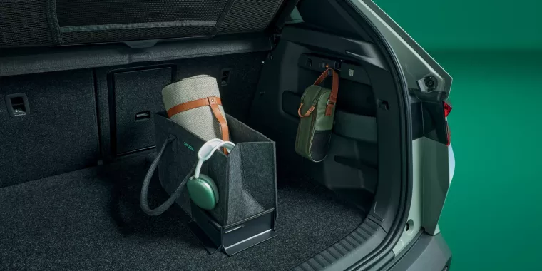 New Skoda Elroq coffre de 470litres 